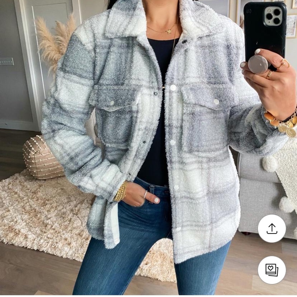 Sherpa Shirt Jacket Size M NWT